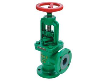 J44F-16 Fluonine lined Angle Globe Valve